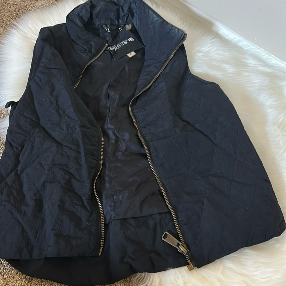 Black Quilted Vest
